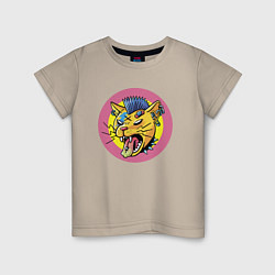 Детская футболка Punks not dead! Cool cat!