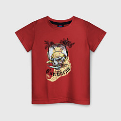 Детская футболка Череп корсар