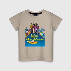 Детская футболка The Beatles on a Yellow Submarine