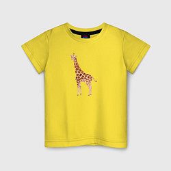 Детская футболка Любопытный жираф