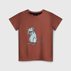 Детская футболка Мышь-робот