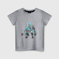Детская футболка Зайчик в роботе