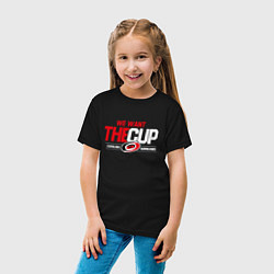 Футболка хлопковая детская Carolina Hurricanes we want the cup Каролина Харри, цвет: черный — фото 2