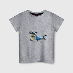 Детская футболка Акула - в очках