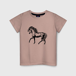 Детская футболка Мустанг Лошадь