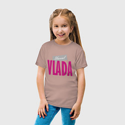 Футболка хлопковая детская Unreal Vlada, цвет: пыльно-розовый — фото 2