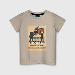 Детская футболка Конный спорт Horse club
