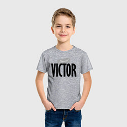 Футболка хлопковая детская Unreal Victor, цвет: меланж — фото 2