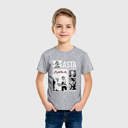 Футболка хлопковая детская Asta art, цвет: меланж — фото 2