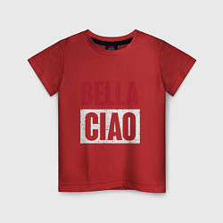 Футболка хлопковая детская Style Bella Ciao, цвет: красный
