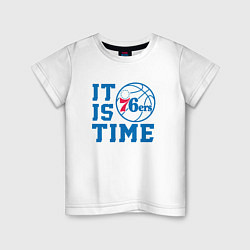 Детская футболка It Is Philadelphia 76ers Time Филадельфия Севенти