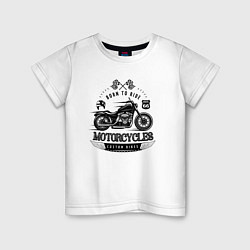 Детская футболка Motorcycle Born to ride