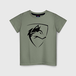 Детская футболка Wolf Emblem Jaw