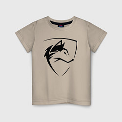 Детская футболка Wolf Emblem Jaw