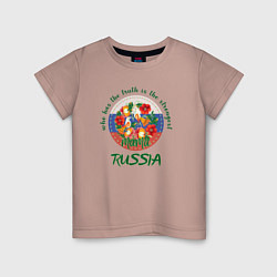 Детская футболка Матушка Россия жостово