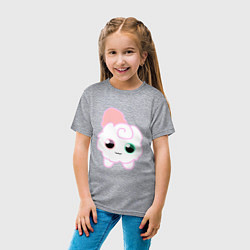 Футболка хлопковая детская Toca Kitchen котик, цвет: меланж — фото 2
