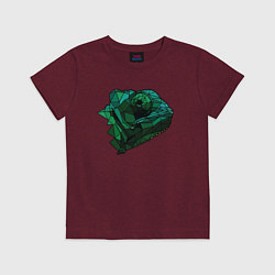 Детская футболка Хамелеон в стиле Low Poly