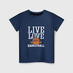 Детская футболка Live Love - Basketball