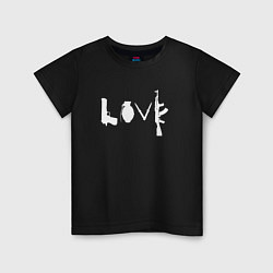 Детская футболка Banksy LOVE Weapon