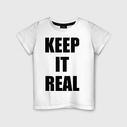 Детская футболка Keep it real