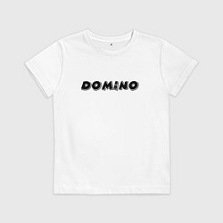 Футболка хлопковая детская Доминоигра, цвет: белый