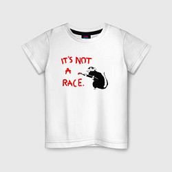 Детская футболка Banksy - крыса надпись