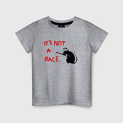 Детская футболка Banksy - крыса надпись