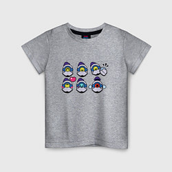 Детская футболка Значки на Барли Пины Бравл Старс