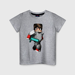 Детская футболка Minecraft Warrior Hero