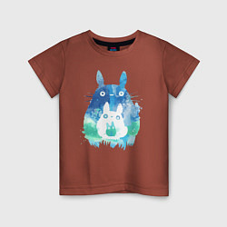 Детская футболка Семья кроликов Акварель