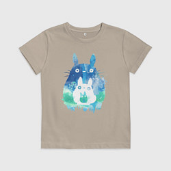 Детская футболка Семья кроликов Акварель