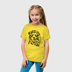 Футболка хлопковая детская Lion Graphics, цвет: желтый — фото 2