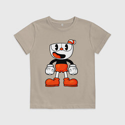 Детская футболка Cuphead красная чашечка
