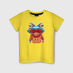 Детская футболка Большая лягушка