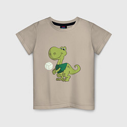 Детская футболка Volleyball Dinosaur