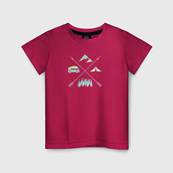 Детская футболка Горные Походы, Вэны, Деревья