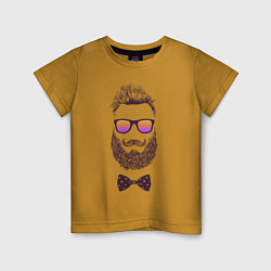 Детская футболка Мужчина с бородой и в очках