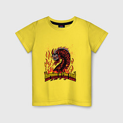 Детская футболка Burning in the soul