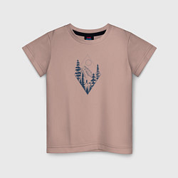 Детская футболка Бег в дикой природе с лисой