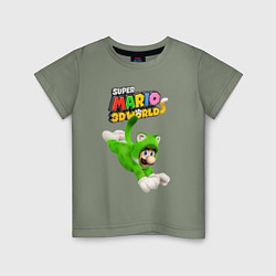 Детская футболка Luigi cat Super Mario 3D World Nintendo