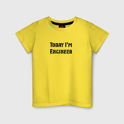 Детская футболка Инженер сегодня