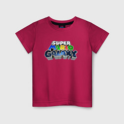 Детская футболка Super Mario Galaxy logo