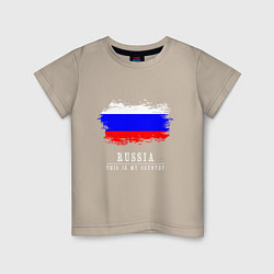 Детская футболка Россия моя страна