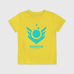 Футболка хлопковая детская Сейдж способность валорант, цвет: желтый