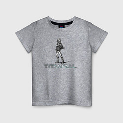 Детская футболка TITANFALL PENCIL ART титанфолл
