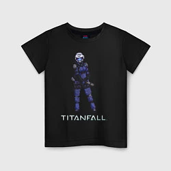 Детская футболка TITANFALL BLUE ART титанфолл