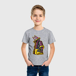 Футболка хлопковая детская Fortnite Молнии, цвет: меланж — фото 2