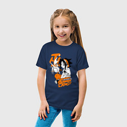 Футболка хлопковая детская ШАМАН КИНГ SHAMAN KING ЙО, цвет: тёмно-синий — фото 2