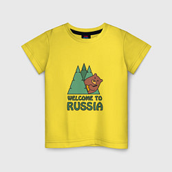 Детская футболка Welcome - Russia