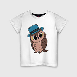 Детская футболка Совушка в шляпке